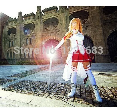 Обувь для вечеринки в Стиле косплей Sword Art Online костюм Asuna косплея (костюмированных