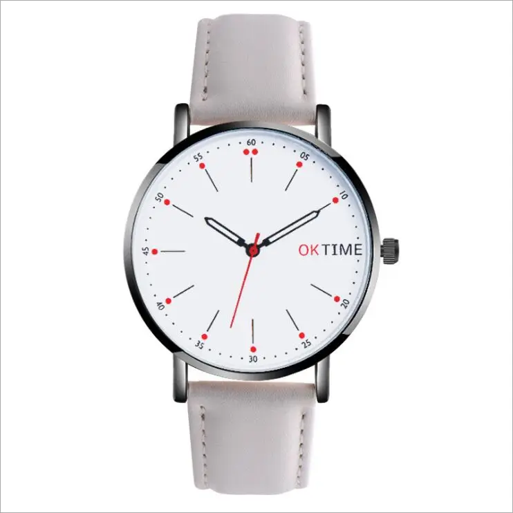 Женские наручные часы OKTIME брендовые роскошные с кожаным принтом аналоговые