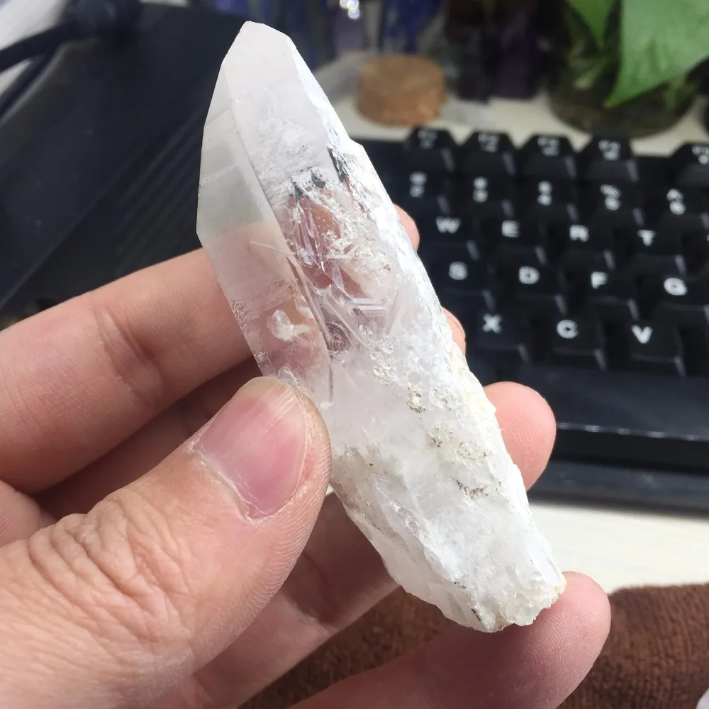 Today's Promotional Price 64g Natural Skeleton Quartz Crystal Stone Healing Minerals Wand Specimen #BH1058 | Дом и сад