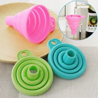 silicone funnel gel practical collapsible foldable funnel hopper kitchen tool gadget baking tools