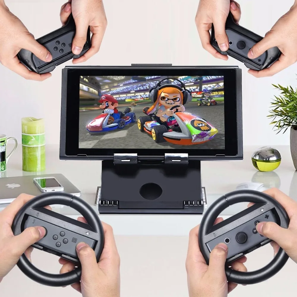 6 шт. комплект аксессуаров для консоли Nintendo Switch рулевое колесо держатель