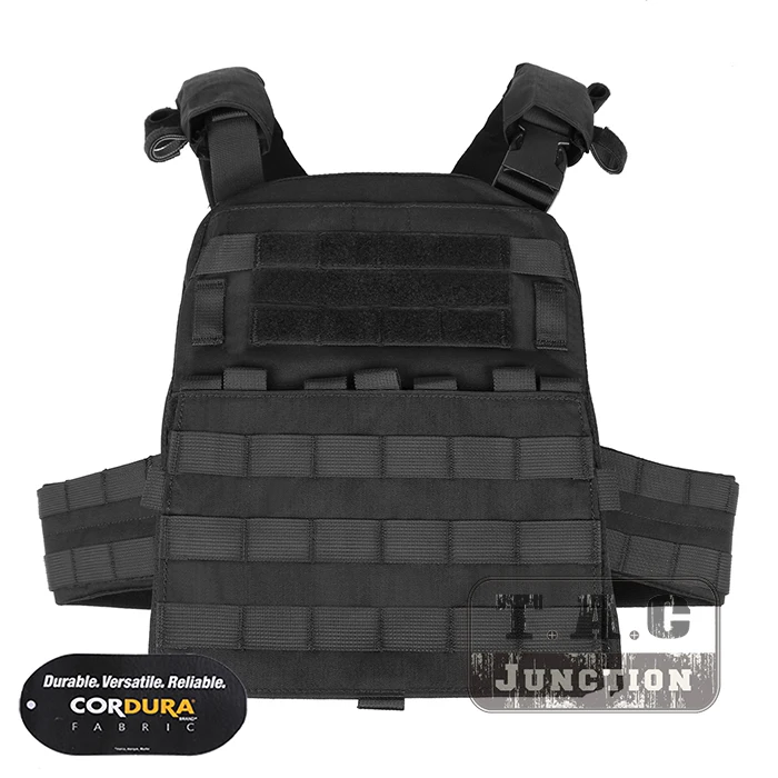Emerson Тактический адаптивный жилет AVS плиты Перевозчик MOLLE легкий 3 полосы скелетный пояс - Цвет: BK