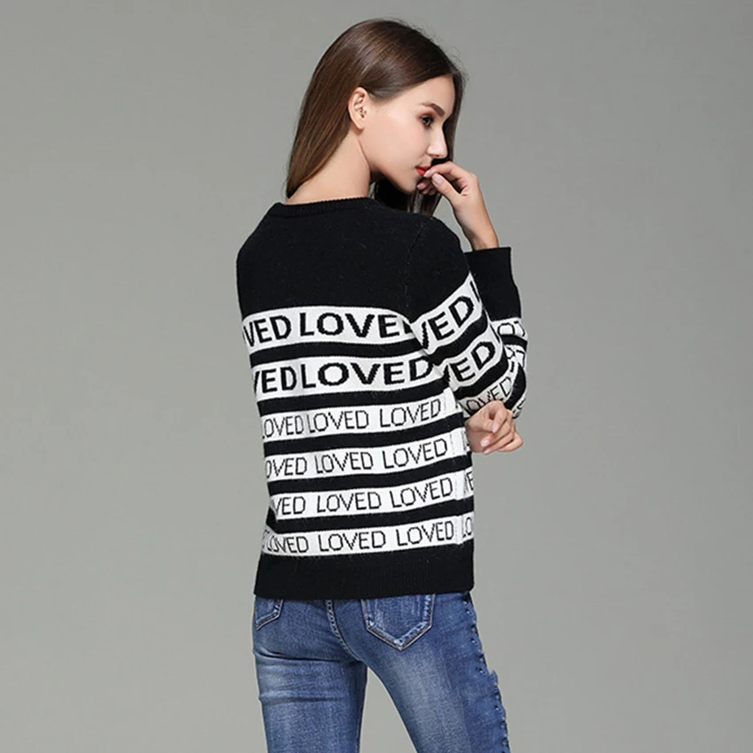 2018 Luxury Designer Runway Sweater Women Loved Sweaters And Pullovers Winter Clothes Knitted Jumper Pull Femme Knitwear | Женская