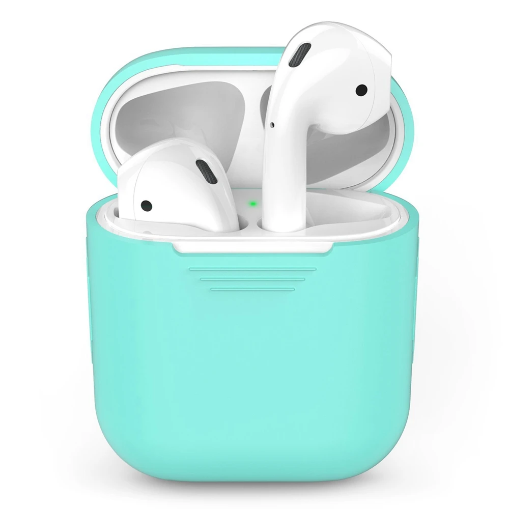 Защитный чехол для наушников Apple Airpods силиконовые аксессуары ударопрочный Airpod