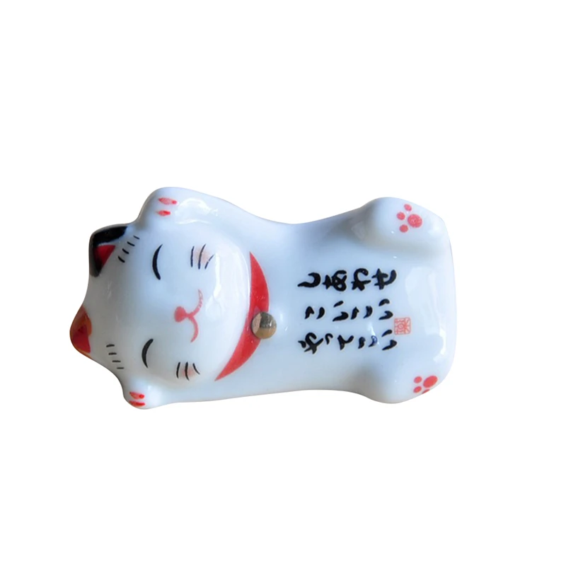 Палочки для еды Lucky Cat японские керамические палочки Мультяшные сна подставка