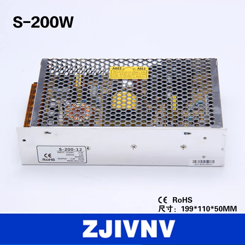 200W SMPS switching power supply single output 48V 3.2A CNC Router stepper motor &amp Engraving TYPE:S-200-48 | Обустройство дома