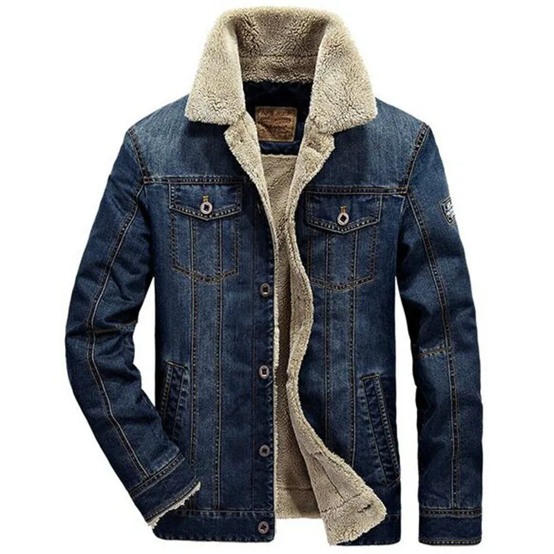 

Мужская джинсовая куртка TANG, брендовая утепленная куртка из денима, верхняя одежда в ковбойском стиле, Осень-зима 2019