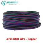 10 М 4-контактный RGB Соединительный кабель для светодиодной проволоки электрический провод-удлинитель аксессуары для освещения для RGB 3528 и 5050 Светодиодная лента