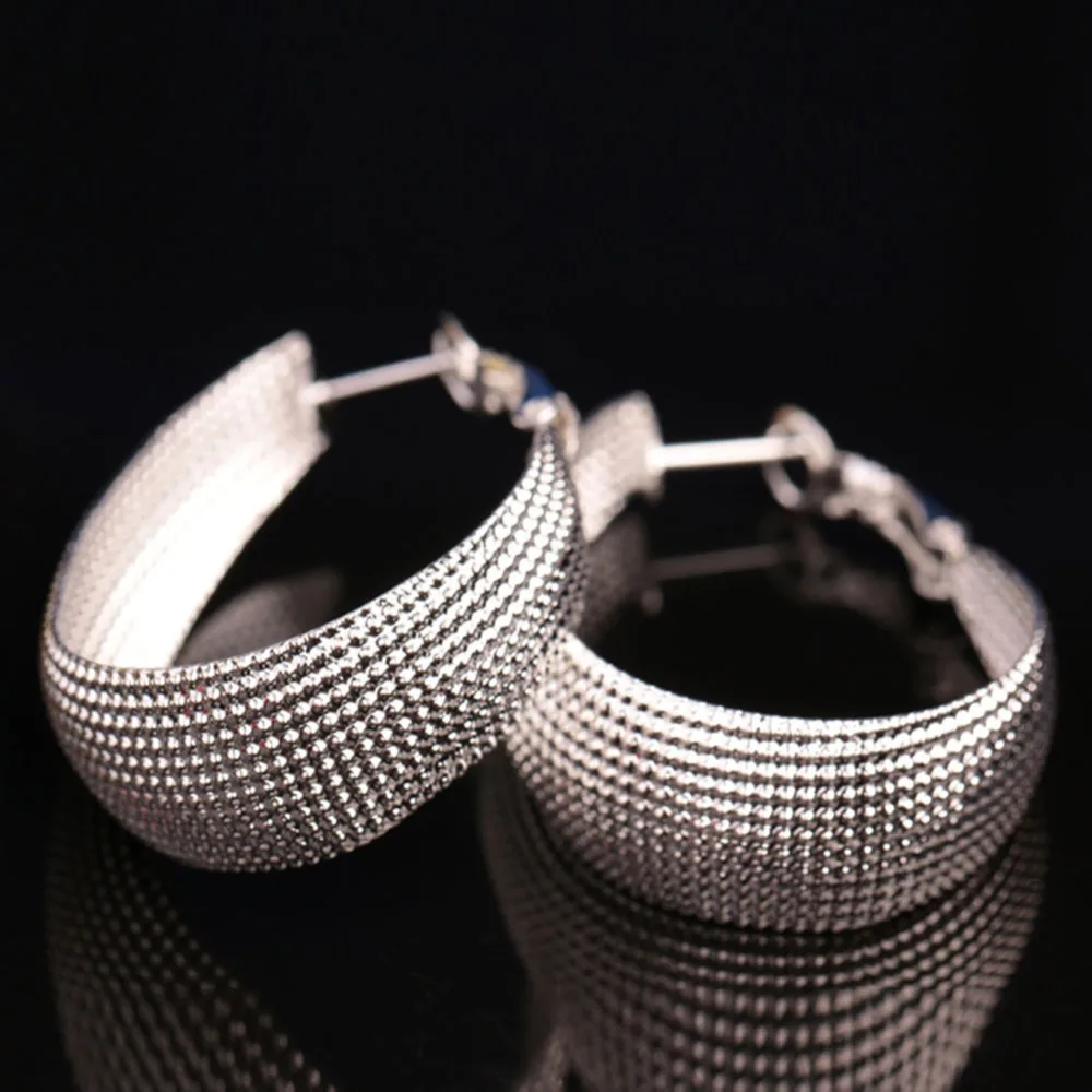 Оптовая продажа красивые модные ювелирные изделия серебряные серьги 925 пробы