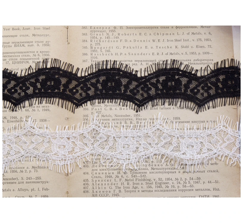 18 m / pack black white wavy side eyelash lace accessories DIY clothes neckline decorative materials 4 cm wide SS205 | Дом и сад