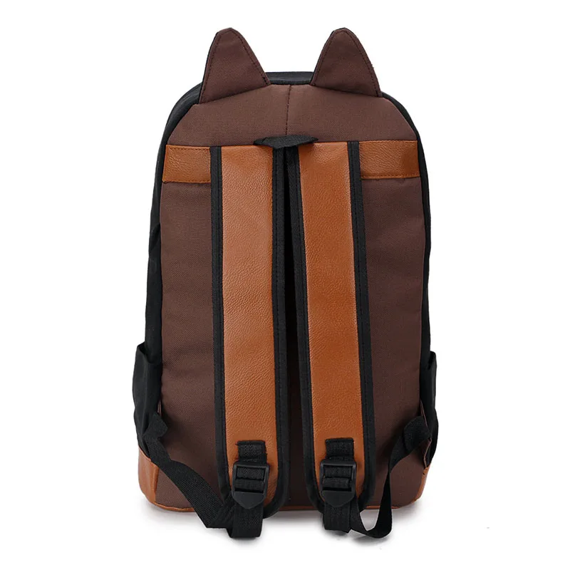 Холщовый рюкзак для женщин с кошачьими ушками женский школьный девочек в стиле