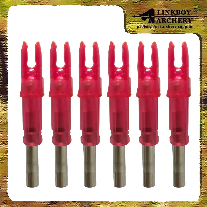 

Linkboy охотничий лук Red освещенная светодиодная стрелка Nock 6 Nocks W/ 2 сменных аккумулятора ID 6,2 оригинальный комплект для охоты на блочный лук