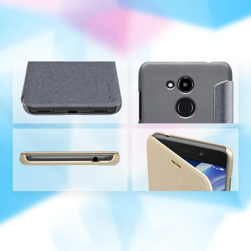 Чехол книжка из искусственной кожи для Huawei Honor 6C Pro 5 2 дюйма серия Nillkin sparkle Pro|case for