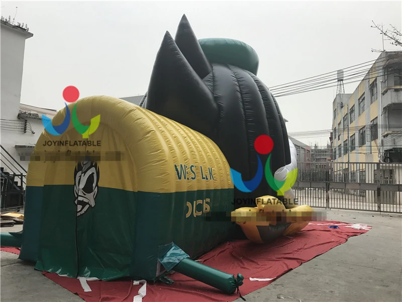 Открытый большой надувной туннель с головой утки для рекламы гигантский