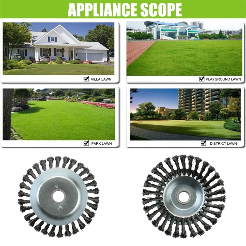 Щетка для сорняков роторный шарнир поворотный узел стальная Проволока Колесо