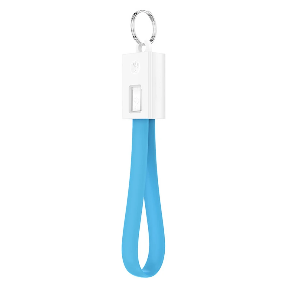 Брелок usb type-C кабель для быстрой зарядки для samsung Redmi Note 7 зарядное устройство Usbc type-C брелок шнур короткий кабель Micro USB