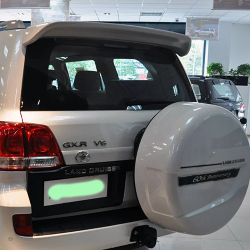 Для Toyota Land Cruiser LC200 спойлер 2008- Высокое качество ABS Материал автомобильный спойлер праймер цвет внедорожник автомобиль заднее крыло