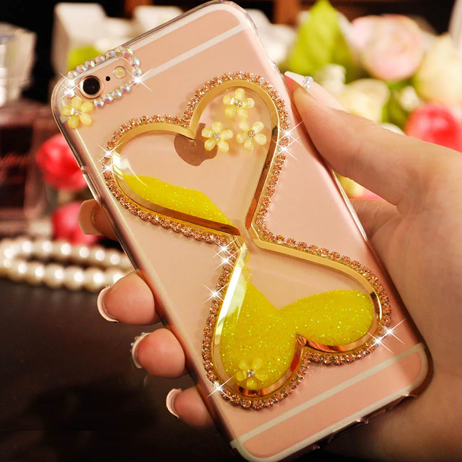 3D милые Rhinestone Diamond + Плывун ТПУ чехол для телефона huawei honor P8/P9/p10/mate 10/ p20 lite/Pro 2017/mate 10