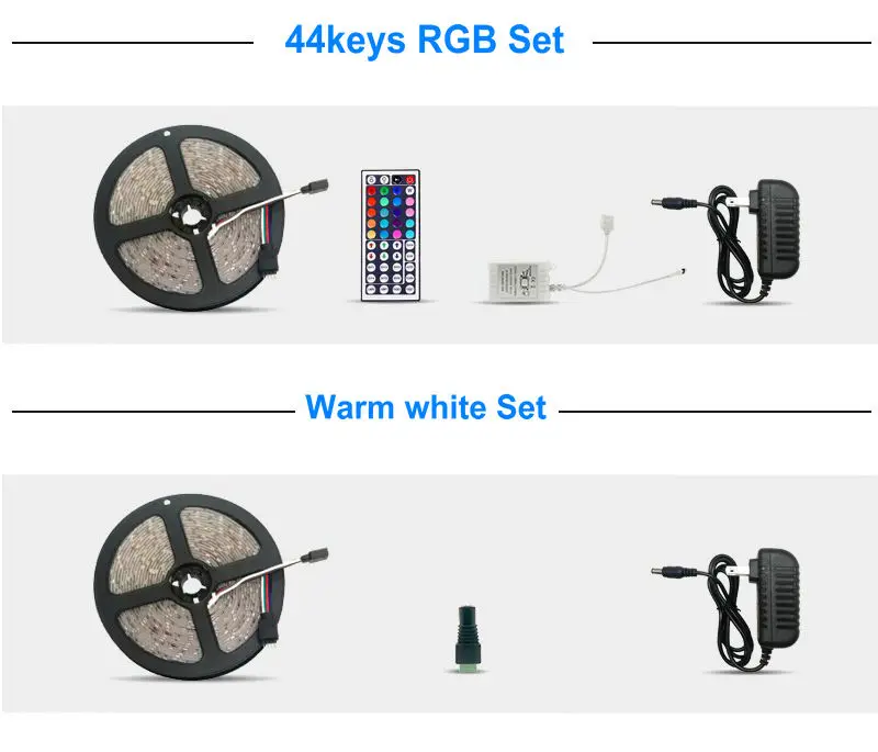 ETONTECK RGB 3528 5 м Светодиодная лента 300 светодиодов не Водонепроницаемый потолочный светильник DC12V 60leds/м Пульт дистанционного управления светильник украшения дома