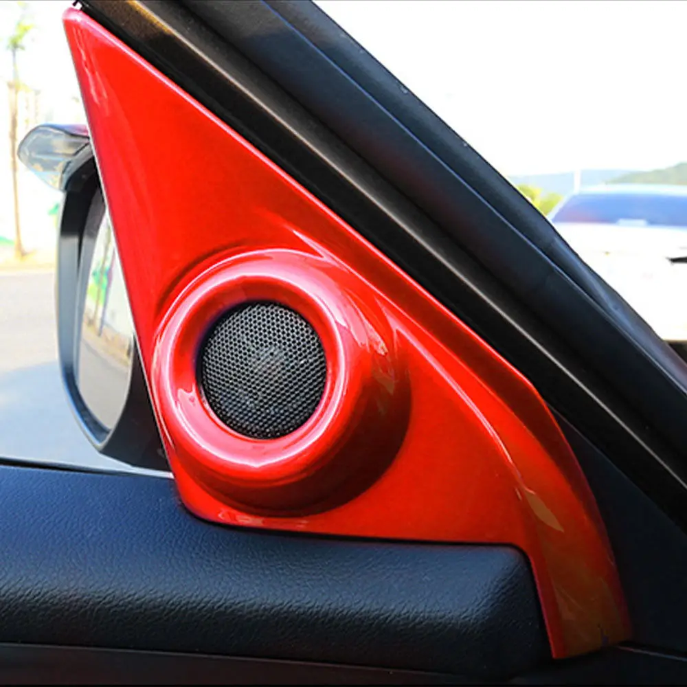 2 шт. Автомобильная дверь столб громкий стерео динамик крышка Накладка рамка