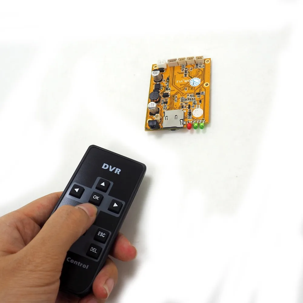 Желтый 1CH AHD TVI DVR 1 канал 1080P SD DVR модуль 128 Гб Micro SD карта памяти используется работает с 2.0mp AHD камера для домашнего автомобиля