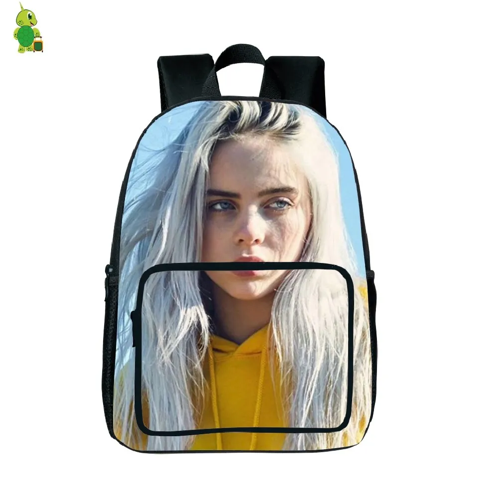 Billie Eilish рюкзак с принтом рок-звезды, школьный рюкзак для подростков, женщин, мужчин, повседневный рюкзак, модная дорожная сумка, водонепроницаемая сумка, подарок для вентилятора - Цвет: 7