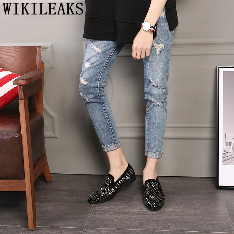 Туфли для вечеринок мужские классические лоферы парикмахерские мужская