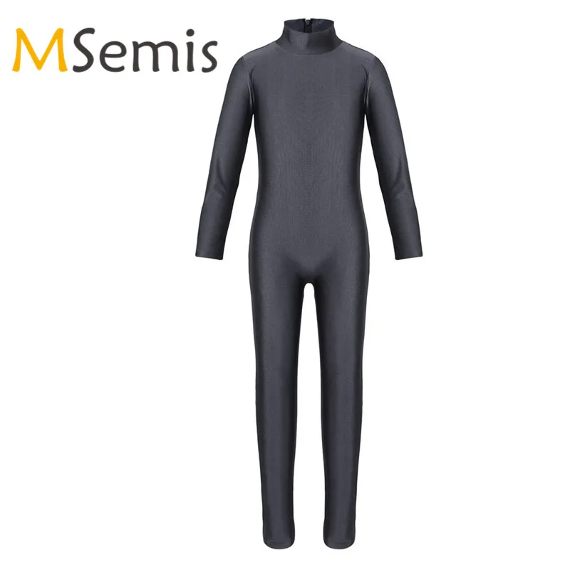 

Kids Girls Swimsuit for Gymnastics for Girls Long Sleeves Zippered Gymnastics Leotard Ballet Dance Jumpsuit Unitard Dancewear