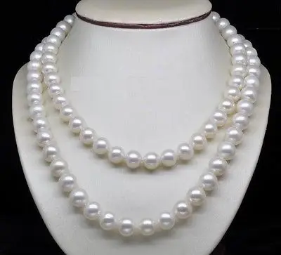 

genuine AAA 8-9mm south sea white pearl necklace 33INCH>Selling jewerly free shipping