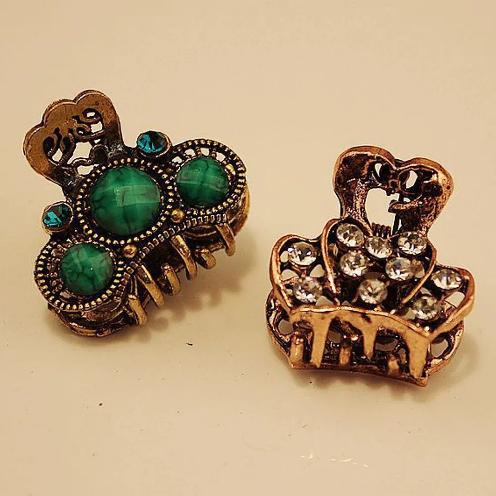 1 шт. Женский винтажный мини-зажим для волос в виде бабочки | Украшения и