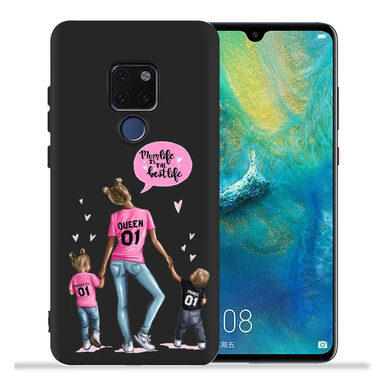 Модный чехол для мамы, супер мамы, девочки, младенца, для huawei mate 20 Lite mate 10 Lite mate 20 Pro Coque для Nova 4e 3 Nova3i задняя крышка - Цвет: 05