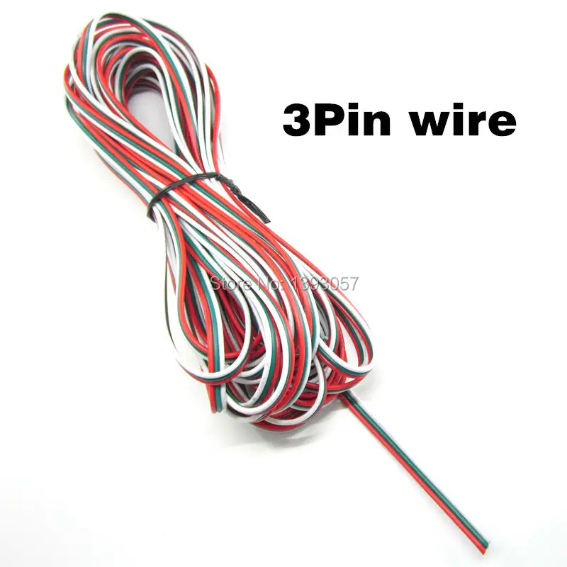 20 метров 18AWG 20AWG 22AWG Электрический Удлинительный провод 2Pin 3Pin 4Pin 5Pin для одного