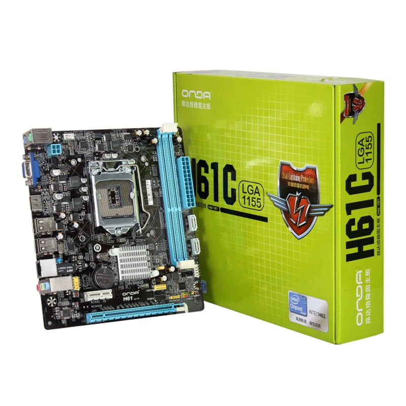 Материнская плата Onda H61C LGA 1155 DDR3 ПАМЯТЬ 8 Гб SATA2.0 VGA/HDMI основная плата Intel H61 8G процессор ddr3 Материнская плата