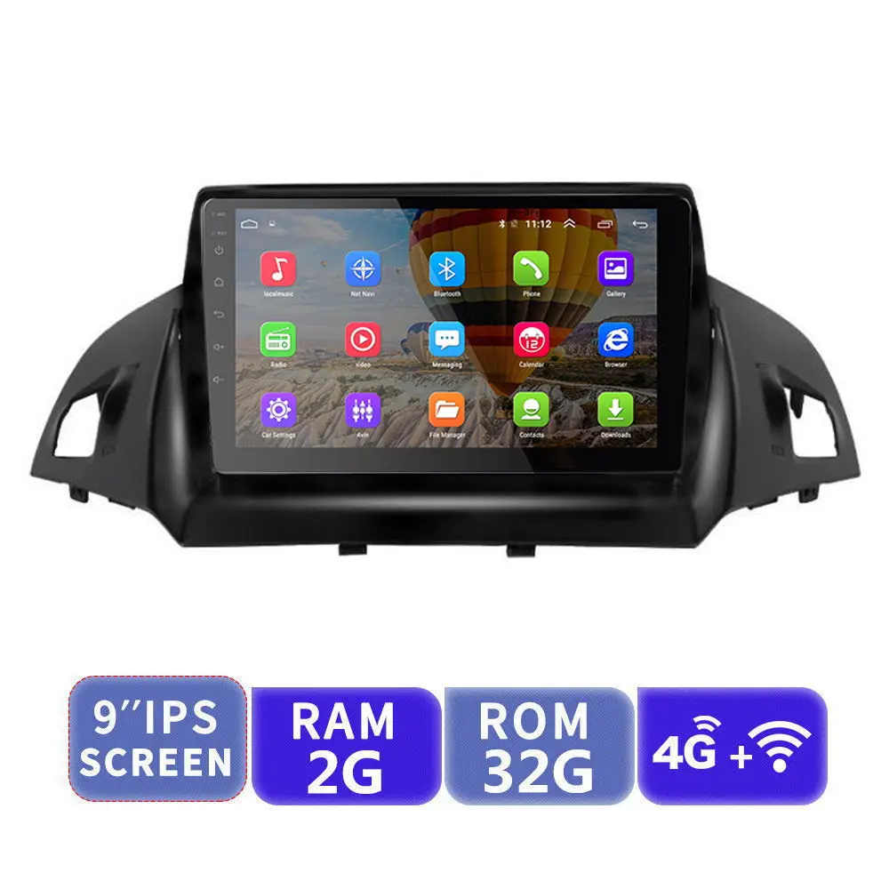 2G 32G EKIY 9 ''2.5D Автомобильный мультимедийный плеер не 2 Din Android Авторадио для Ford Kuga 2013- gps навигация стерео Поддержка 3g/4G/WIFi - Цвет: 2G 32G