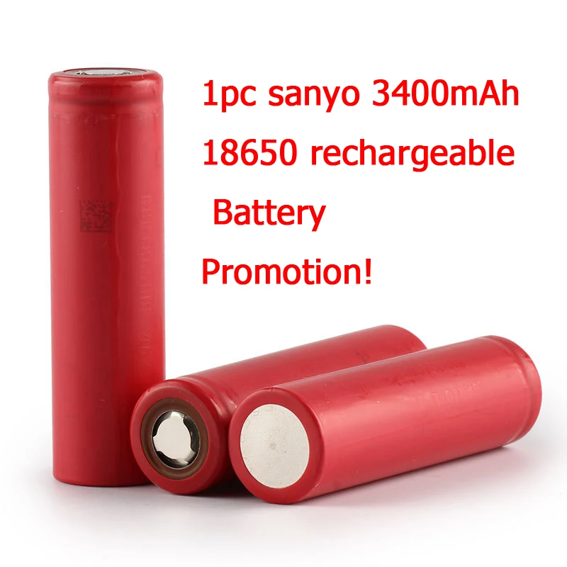1 шт.. Новый Sanyo Оригинал 18650 литий ионная литиевая батарея 3400 мАч NCR18650BF В 3 7 в