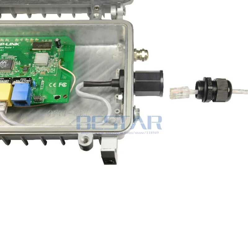 100 шт./лот) CAT5E RJ45 водонепроницаемый сальник разъём Ethernet LAN IP68 защиты M20 кошка 5E RJ 45 мужского и женского пола AP наружный кабель