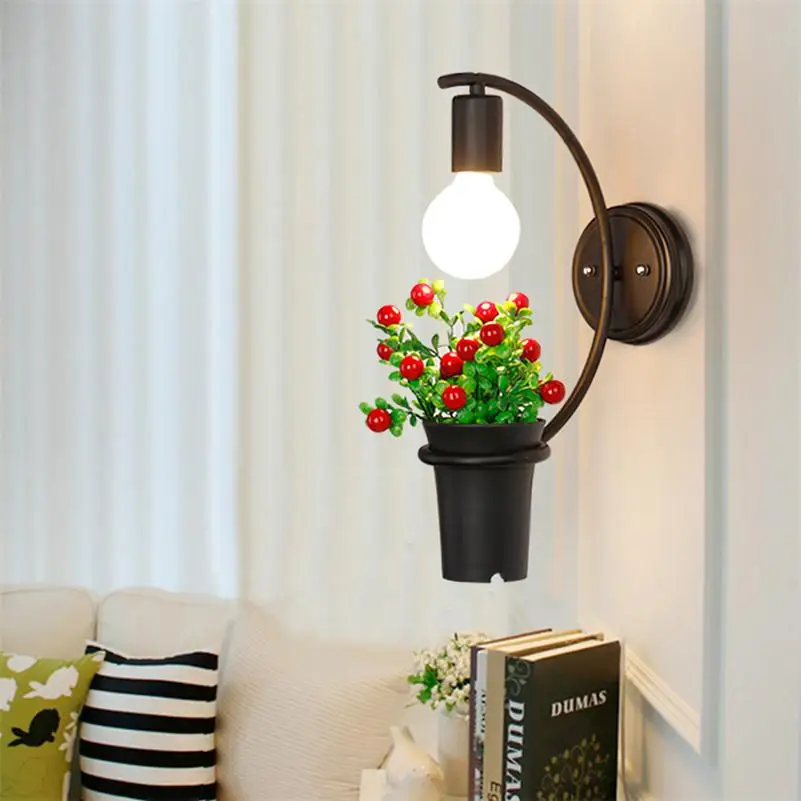 Американский Ретро домашний декор светодиодсветодиодный настенные лампы в