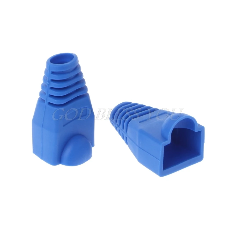 Кабели TCAM Ethernet 100 шт. CAT5E CAT6 RJ45 колпачки сетевой кабель натяжные сапоги