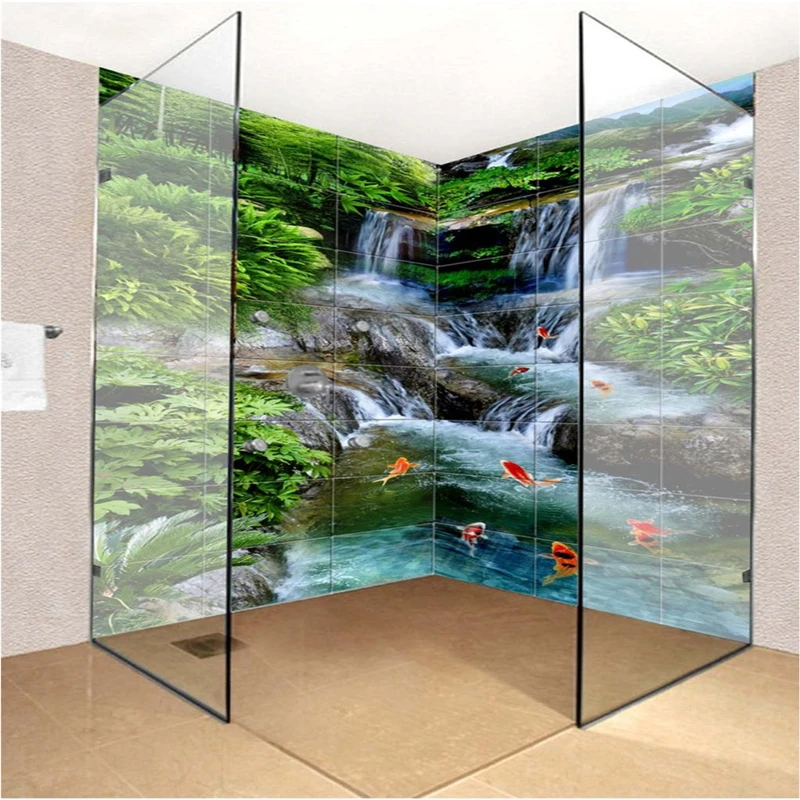 Beibehang пользовательский большой 3D Карп прыгающий Дракон пейзаж живопись обои для