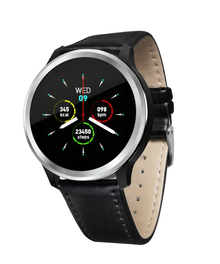 black leather ЭКГ+ PPG монитор смарт-браслет электрокардиограмма Смарт-часы IP68 водонепроницаемый монитор сердечного ритма кровяное давление часы спортивный браслет - Цвет: black leather