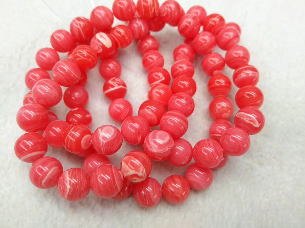 Pink Rhodochrosite Loose Beads Round Shape 4mm 6mm 8mm 10mm 12mm Full strand 16&quot | Украшения и аксессуары