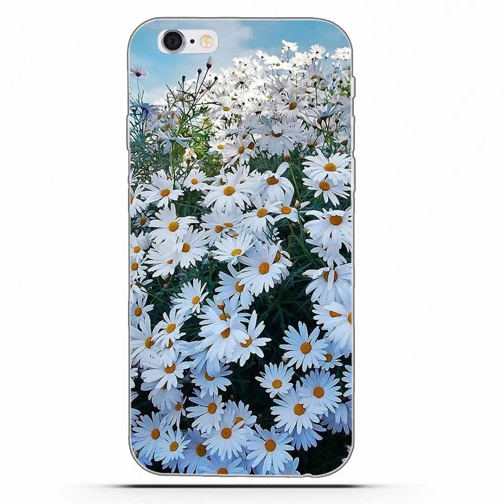 Мягкий телефон Wexoeq с цветком маргаритки для Huawei G8 Honor 5C 5X 6 6X 7 8 9 Y5II Mate P7 P8 P9 P10 P20 Lite