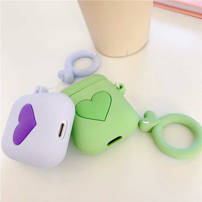Чехол для AirPods 2 чехол с рисунком любовного сердца беспроводных Bluetooth наушников