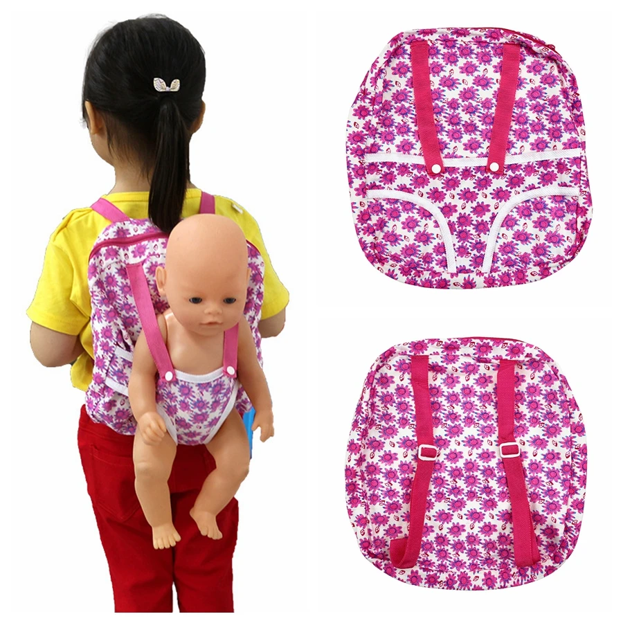 

Children Kids Backpack & Doll Carrier Sleeping Bag For 18 inch Our Generation American Doll Gift for Girls Doll Accessories