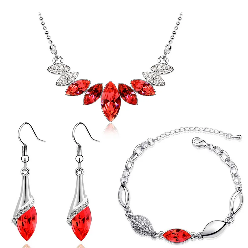 Комплект из колье серёг и браслета серебристого цвета|bracelets necklaces earrings|pendant jewelry