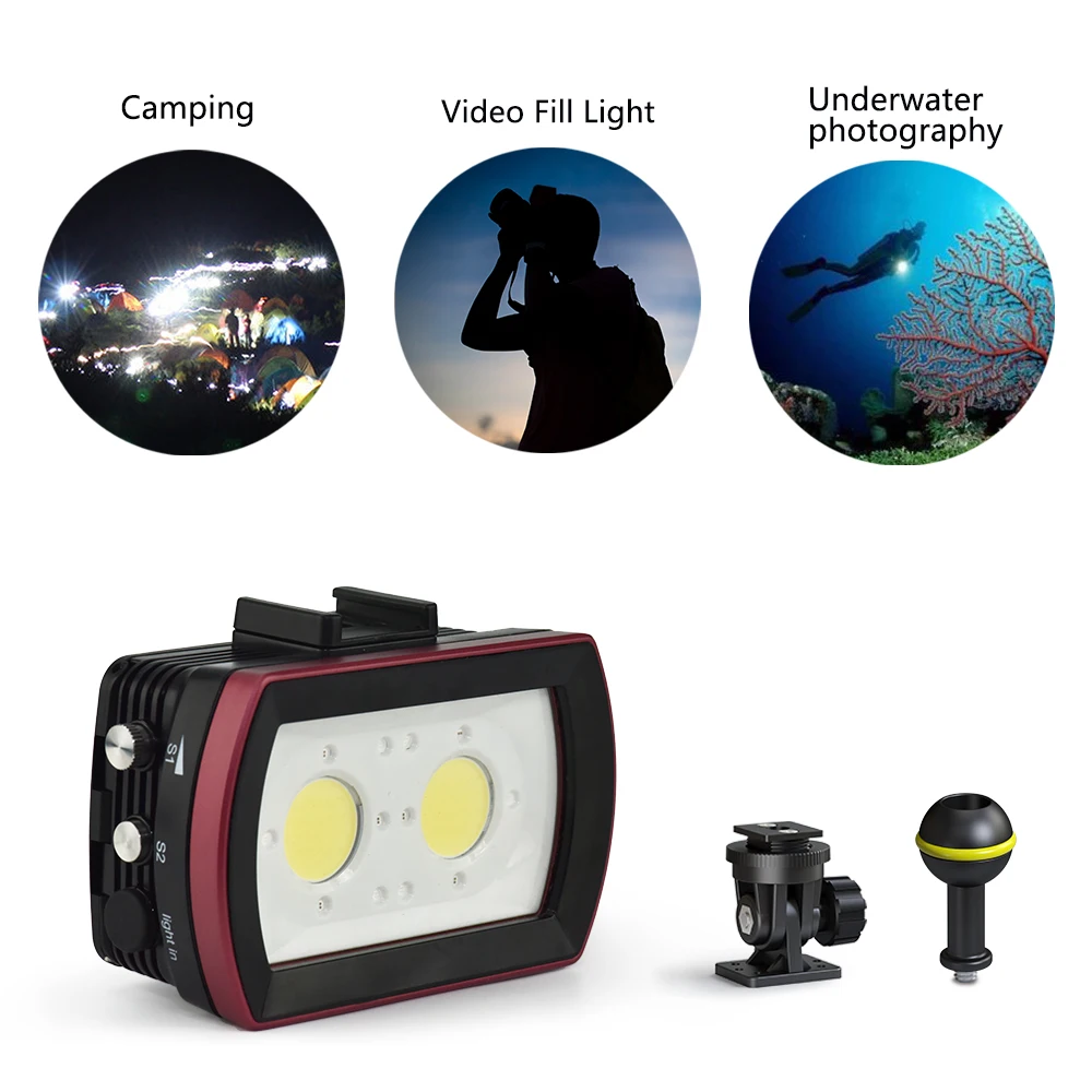 Светодиодная лампа для фотосъемки Seafrogs IPX8 водонепроницаемая подводного