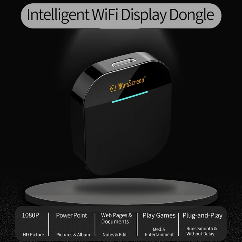 Mirascreen 2,4G/5G HDMI конвертер адаптер Смарт Wi-Fi дисплей ключ поддержка для Youtube Netflix Hulu 1080P
