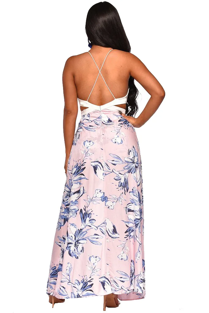 AHVIT Summer beach sleeveless sexy backless playsuits women floral print summer jumpsuit LL0248 | Женская одежда