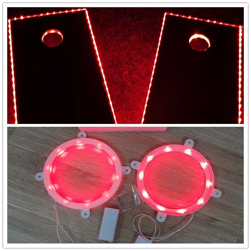 

Светодиодный светильник Cornhole (2 шт. в комплекте) и 2 шт. подсветка с кромкой cornhole, 5 цветов, для игр с сумкой Bean