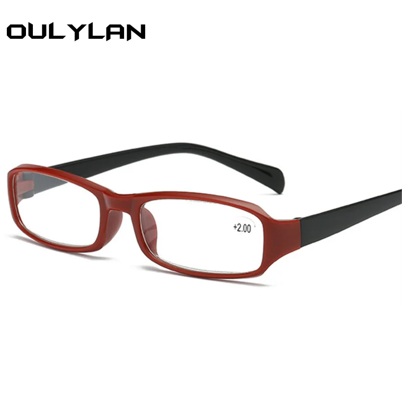 Oulylan, унисекс, тонкие очки для чтения TR90, очки из смолы+ 2,0, очки для дальнозоркости, женские белые очки+ 1,5 2,0 2,5 3,0